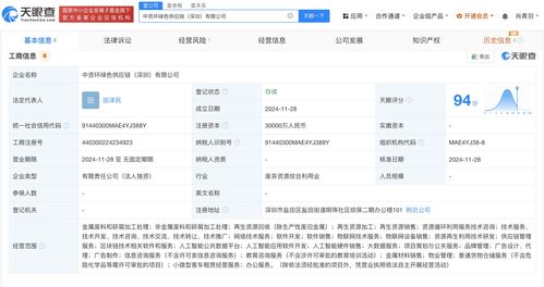 華潤環保在深圳成立綠色供應鏈公司 注冊資本3億元